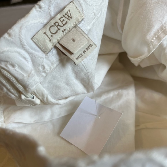 NWT J.Crew white eyelet skirt size 8 - Picture 4 of 7